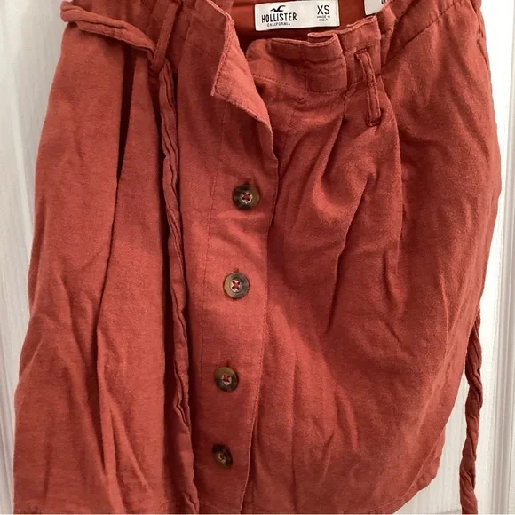 Make Offer! Hollister Women's Terracotta Mini Skirt - Picture 3 of 6